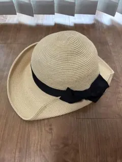 ヘレンカミンスキー Newport SB 麦わら帽子 リボン ハット カシラ