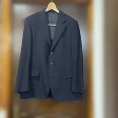 バーバリー　テーラードジャケット　金ボタン　紺色　上着　紺ブレ　L