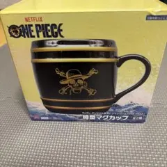 ONE PIECE 樽型マグカップ　ブラック&ゴールドのサムネイル