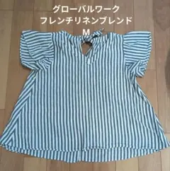 グローバルワーク　フレンチリネン　シャツ　Мのサムネイル