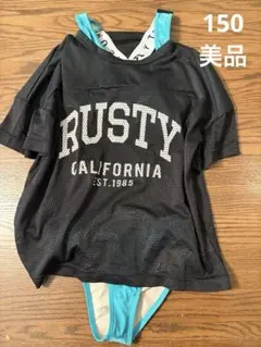 RUSTY 150女の子　水着3点セット