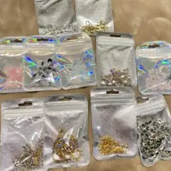 ネイルパーツ　ビジュー　チェーン　クリスタル　まとめ売り