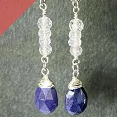 【リクエスト品】ホワイトとオパール☆天然石チャーム