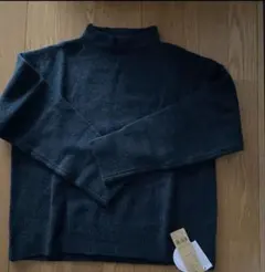 rpsダークグリーン ボトルネックニットプルオーバー　セーター