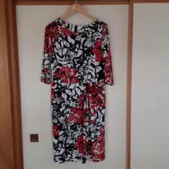 otto オットーコレクション　大きいサイズ　花柄ワンピース ストレッチ性　LL