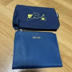 Mary Quant ネイビー ポーチ　２つ