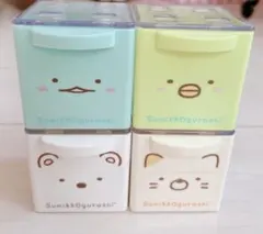 すみっコぐらし キューブケース 4個セット とかげ ぺんぎん　しろくま ねこ