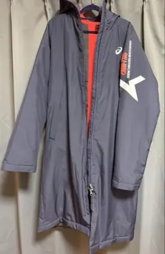 アシックス　エイム　中綿　ロングコート　Lサイズ　　ミッドナイト