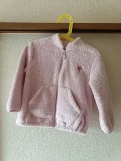 ユニクロBaby: 100ファーリーフリースジャケット　ピンク