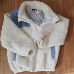 Lutique オフホワイト フリースジャケット Lサイズ - メルカリ