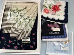 renoma & HANAÉ MORI ハンカチ5枚セット
