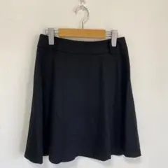 【IENA/イエナ】ウール100% フレアスカート【36】黒　日本製　ミニスカ