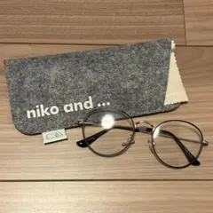 niko and… メガネ 度なし ゴールド