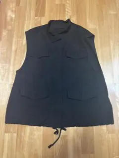 ANLIBERTY ANAP 黒のジレ・ベスト 前面ファスナー付きのサムネイル
