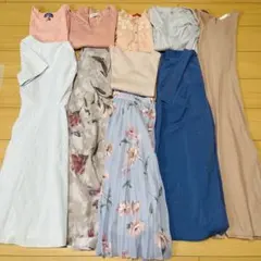 ブルー＆ピンク系10点おまとめ売り　新品タグ付き1点 コーデ売り　美人百花　OLのサムネイル