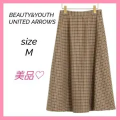 【UNITED ARROWS】美品♡ガンクラブチェックフレアスカート M