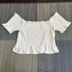 GU オフショルダー　ホワイト