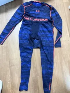 Under Armour ロングスリーブアンダーウェア ネイビー/オレンジ