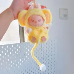 labubu1、2、3代通用　モコモコ　長しっぽ！可愛！手作り