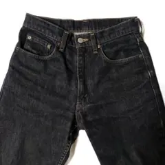 Levi's 626 W30 先染めブラック テーパード ハイウエスト 80s