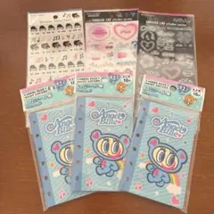 エンジェルブルー 6穴シール帳3点 、シール3点セット