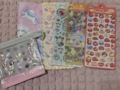 サンリオ ウサハナ シール 3D エンボスステッカー 雑貨 セット