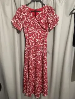 MERCURYDUO 花柄 パフスリーブ ワンピース ロングワンピース