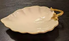 ヴィンテージ LENOX リーフ型 ディッシュ ボウル 金彩 ゴールド 装飾のサムネイル