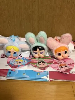 未使用品　POPMART CRYBABY パワーパフガールズ 3点セット　バニー