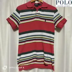 【古着】RZK様専用ラルフローレン ワンポイントマルチボーダー ポロシャツ【S】