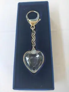 Swarovski ハート型クリスタルキーホルダー