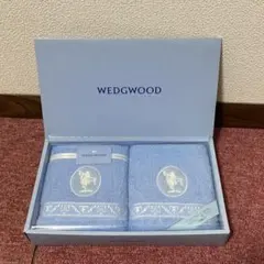 WEDGWOOD フェイスタオル 2枚セット ライトブルー