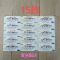 ノジマ株主優待10%割引券 15枚 有効期限2026年1月31日