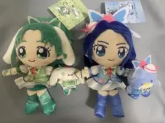 プリキュア ぬいぐるみ　キュアミント　キュアアクア シナモン　タキシードサム