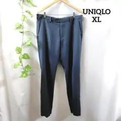 UNIQLO ユニクロ スラックス(XL)スリムパンツ ネイビー 洗える 大人