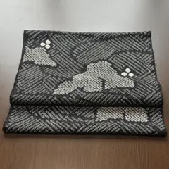 ✿ 正絹 ✿ 絞り羽織 ✿ ほどき ✿ 黒地 35×100cm 古布 はぎれ