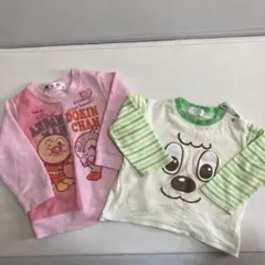 アンパンマン ワンワン　トレーナー　長袖カットソー 2枚セット