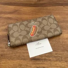 COACH 長財布 F57823 SVBDX NYC ニューヨーク ホットドッグ