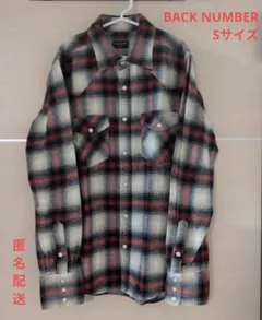 【古着】Right-on BACK NUMBER チェック柄ネルシャツ Sサイズ