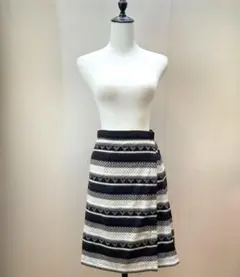 新品未使用 ユニクロ幾何学模様 フリース巻スカート М 防寒スカート