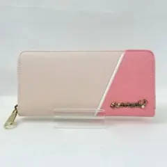 未使用品❣️& chouette アンドシュエット ピンクラメ✨バイカラー長財布のサムネイル