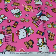 サンリオ ハローキティ テニスデザイン 生地1976.1994年