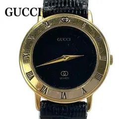 【美品　電池交換済】GUCCI 4200FM腕時計 スクエア ローマン　ゴールド 美品 電池交換済】GUCCI 4200FM腕時計 スクエア ローマン ゴールド
