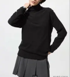 UNIQLO ヒートテックフリースタートルネックT Mサイズのサムネイル