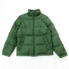 ランズエンド　ダウンジャケット　ダウン80% フェザー20% グリーン　S