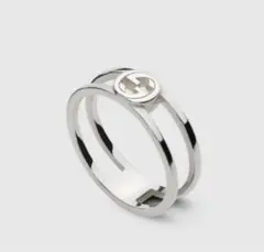 GUCCI シルバーリング インターロッキングリング　グッチ　リング