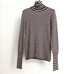 ZARA ストライプ タートルネックセーター M