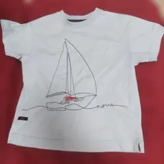 キムラタン　nous Tシャツ ヨット柄 キッズ 半袖　110