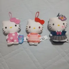 ハローキティ Hello Kitty 50周年 ストラップ マスコット2個セット