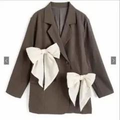 GRL グレイル　ダブルリボン付きテーラードジャケット[dk1612]完売